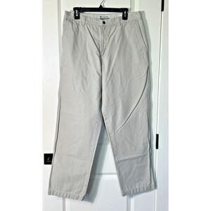 Columbia Sportswear Mens Pants Khaki Straight Leg Casual Size 34